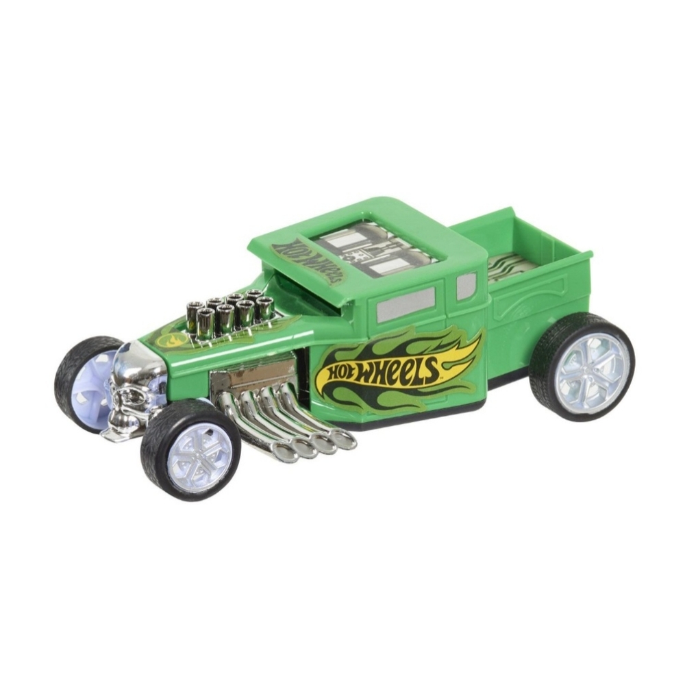 Hot Wheels Boys Pullback Racers‎ Green Bone Shaker Car